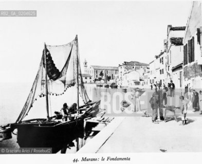 VENEZIA 1980 MURANO LE FONDAMENTA © ARCHIVIO Graziano Arici/Rosebud2  FOTOGRAFIE VENEZIA 1800