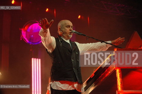 VENICE 7/07/07 - CONCERTO OF THE COMPOSER AND SINGER PETER GABRIEL IN ST. MARKS SQUARE ©Graziano Arici/Rosebud2 CANTANTE MUSICA POP ROCK