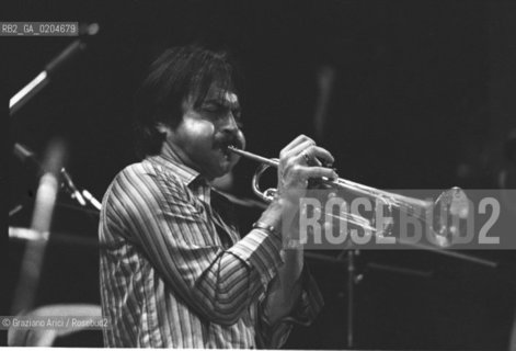 VENEZIA1980 MANIFESTAZIONE MESTRE JAZZ 80 JAZZISTA ENRICO RAVA © ARCHIVIO Graziano Arici/Rosebud2  MUSICA F(RAG)MENTS TEATRO GOLDONI