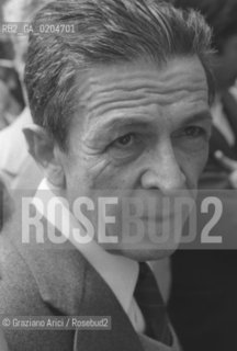 VENEZIA 1980 PRIMO PIANO POLITICO ENRICO BERLINGUER © ARCHIVIO Graziano Arici/Rosebud2  COMIZIO POLITICA GIUDECCA