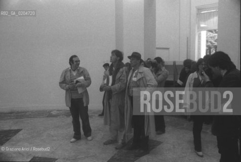 VENEZIA 1980 ARTISTI BEUYS JOSEPH E KIEFER ANSELM © ARCHIVIO Graziano Arici/Rosebud2  39ESIMA BIENNALE ARTE PADIGLIONE ITALIA GIARDINI