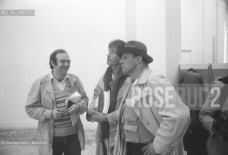VENEZIA 1980 ARTISTI BEUYS JOSEPH E KIEFER ANSELM © ARCHIVIO Graziano Arici/Rosebud2  39ESIMA BIENNALE ARTE PADIGLIONE ITALIA GIARDINI