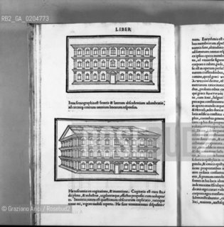 VENEZIA 1980 ILLUSTRAZIONI SULLOPERA DE ARCHITECTURA DI VITRUVIO DI FRA GIOCONDO © ARCHIVIO Graziano Arici/Rosebud2  FRATE UMANISTA FRA GIOCONDO GIOVANNI 1511