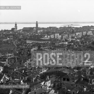 VENEZIA 1980 VEDUTA VENEZIA DAL CAMPANILE DI SAN MARCO © ARCHIVIO Graziano Arici/Rosebud2  CASE CITTA