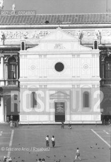 VENEZIA 1980 FACCIATA CHIESA SAN GIMIGNANO © ARCHIVIO Graziano Arici/Rosebud2  PANNELLO CHIESA PIAZZA SAN MARCO ARCHITETTURA E UTOPIA NELLA VENEZIA DEL 500