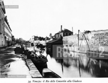 VENEZIA 1980 RIO DELLE CONVERITE ALLA GIUDECCA © ARCHIVIO Graziano Arici/Rosebud2  FOTOGRAFIE VENEZIA 1800