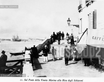 VENEZIA 1980 PONTE VENETA MARINA ALLA RIVA DEGLI SCHIAVONI  © ARCHIVIO Graziano Arici/Rosebud2  FOTOGRAFIE VENEZIA 1800