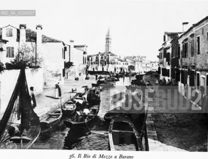 VENEZIA 1980 RIO DI MEZZO A BURANO © ARCHIVIO Graziano Arici/Rosebud2  FOTOGRAFIE VENEZIA 1800