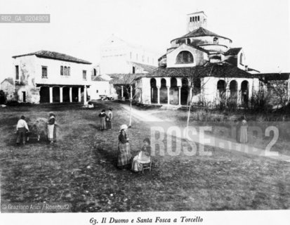 VENEZIA 1980 IL DUOMO DI SANTA FOSCA A TORCELLO © ARCHIVIO Graziano Arici/Rosebud2  FOTOGRAFIE VENEZIA 1800