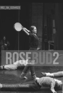 VENEZIA 1981 DANZATRICE COREOGRAFA CAROLYN CARSON © ARCHIVIO Graziano Arici/Rosebud2  BIENNALE DANZA 81 PROVE BALLO TEATRO MALIBRAN