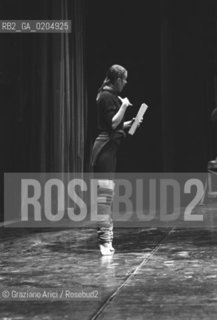 VENEZIA 1981 DANZATRICE COREOGRAFA CAROLYN CARSON © ARCHIVIO Graziano Arici/Rosebud2  BIENNALE DANZA 81 PROVE BALLO TEATRO MALIBRAN