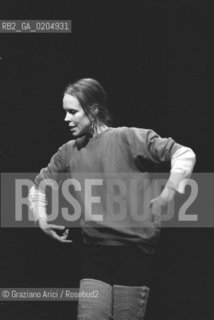 VENEZIA 1981 DANZATRICE COREOGRAFA CAROLYN CARSON © ARCHIVIO Graziano Arici/Rosebud2  BIENNALE DANZA 81 PROVE BALLO UNDICI ONDE TEATRO MALIBRAN