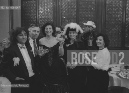 VENEZIA 1981 DESIGNER GIULIANA CAMERINO © ARCHIVIO Graziano Arici/Rosebud2  FESTA CARNEVALE PALAZZO VENEZIANO
