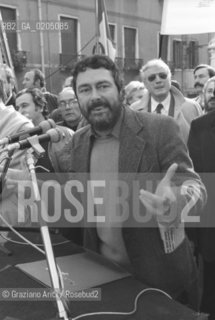 VENEZIA 1981 POLITICO MIMMO PINTO © ARCHIVIO Graziano Arici/Rosebud2  POLITICA MANIFESTAZIONE PER LA PACE PCI LOTTA CONTINUA