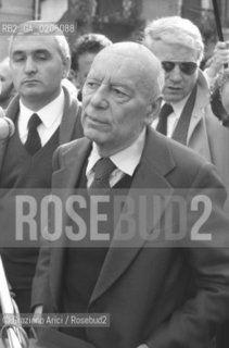 VENEZIA 1981 POLITICO GIANCARLO PAJETTA © ARCHIVIO Graziano Arici/Rosebud2  POLITICA MANIFESTAZIONE PER LA PACE PCI PARTITO COMUNISTA