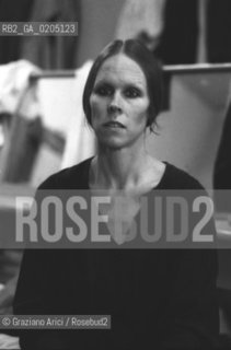 VENEZIA 1981 DANZATRICE COREOGRAFA CAROLYN CARSON © ARCHIVIO GRAZIANO PRIMO PIANO VISO SALA PROVE BALLETTO TEATRO LA FENICE