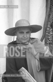 VENEZIA 1982 ATTRICE CANTANTE LAURA BETTI © ARCHIVIO Graziano Arici/Rosebud2  BIENNALE CINEMA 82 LIDO VENEZIA HOTEL EXCELSIOR