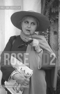 VENEZIA 1982 ATTRICE CANTANTE LAURA BETTI © ARCHIVIO Graziano Arici/Rosebud2  BIENNALE CINEMA 82 LIDO VENEZIA HOTEL EXCELSIOR