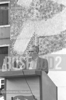 VENEZIA 1983 POLITICO PIETRO INGRAO © ARCHIVIO Graziano Arici/Rosebud2  PRESIDENTE CAMERA DEPUTATI PARTITO COMUNISTA MESTRE POLITICA PIAZZA FERRETTO