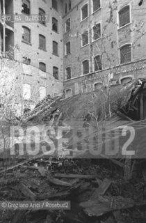 VENEZIA 1984 ESTERNI MULINO STUCKY © ARCHIVIO Graziano Arici/Rosebud2   RCHEOLOGIA INDUSTRIALE MULINO STUCKY PRE-INCENDIO INTERNI GIUDECCA