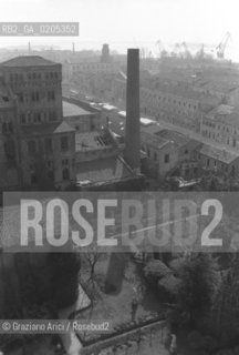 VENEZIA 1984 VEDUTA DALLALTO MULINO STUCKY © ARCHIVIO Graziano Arici/Rosebud2   ARCHEOLOGIA INDUSTRIALE MULINO STUCKY PRE-INCENDIO GIUDECCA
