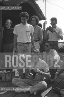 VENEZIA 1984 WORKS SHOP DEL FOTOGRAFO TEDESCO HELMUT NEWTON © ARCHIVIO Graziano Arici/Rosebud2  VENEZIA 79 LA FOTOGRAFIA WORKS SHOP PALAZZO FORTUNY ESTERNI