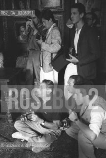 VENEZIA 1984 WORKS SHOP DEL FOTOGRAFO TEDESCO HELMUT NEWTON © ARCHIVIO Graziano Arici/Rosebud2  VENEZIA 79 LA FOTOGRAFIA WORKS SHOP PALAZZO FORTUNY