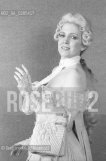 VENEZIA 1985  CANTANTE SOPRANO LELLA CUBERLI IN COSTUME © ARCHIVIO Graziano Arici/Rosebud2  TEATRO LA FENICE