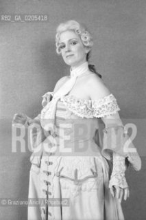 VENEZIA 1985  CANTANTE SOPRANO LELLA CUBERLI IN COSTUME © ARCHIVIO Graziano Arici/Rosebud2  TEATRO LA FENICE