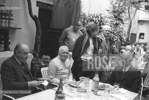 VENEZIA 1985 POLITICO MINISTRO BRUNO VISENTINI © ARCHIVIO Graziano Arici/Rosebud2  PRANZO MOSTRA SQUERI