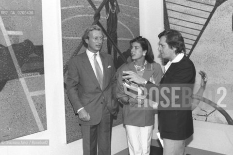 VENEZIA 1985 CAROLINA DI MONACO E MARITO © ARCHIVIO Graziano Arici/Rosebud2  SIMA MOSTRA