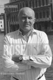 VENEZIA 1985 DIRETTORE PALAZZO GRASSI STORICO CRITICO DELL’ARTE PONTUS HULTEN © ARCHIVIO Graziano Arici/Rosebud2 