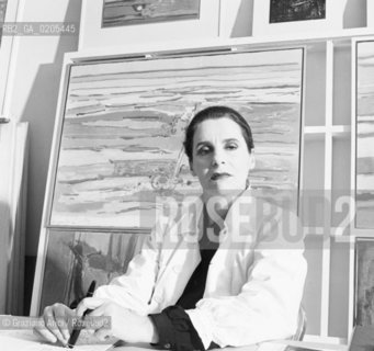 VENEZIA 1985 GALLERISTA ZIVA KRAUS © ARCHIVIO Graziano Arici/Rosebud2  FOTOGRAFIA STUDIO GALLERIA