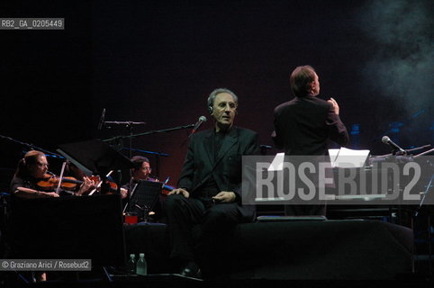 VENICE 5/07/07 - CONCERTO OF THE COMPOSER AND SINGER FRANCO BATTIATO IN ST. MARKS SQUARE ©Graziano Arici/Rosebud2 CANTANTE MUSICA POP ROCK