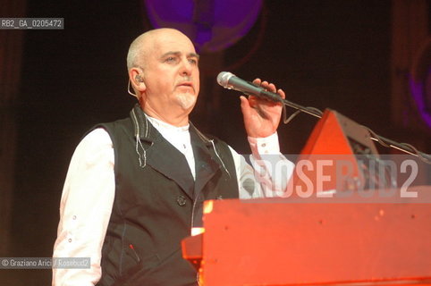 VENICE 7/07/07 - CONCERTO OF THE COMPOSER AND SINGER PETER GABRIEL IN ST. MARKS SQUARE ©Graziano Arici/Rosebud2 CANTANTE MUSICA POP ROCK