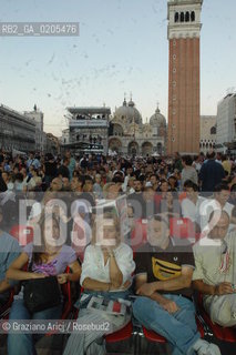 VENICE 7/07/07 - CONCERTO OF THE COMPOSER AND SINGER PETER GABRIEL IN ST. MARKS SQUARE ©Graziano Arici/Rosebud2 CANTANTE MUSICA POP ROCK