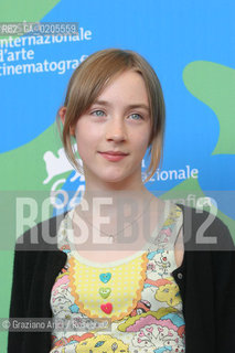 28_08_2007 - VENICE - 64TH FILM FESTIVAL - FILM ATONEMENT THE ACTRESS SAOIRSE RONAN  ©Graziano Arici/Rosebud2