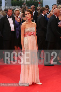 28_08_2007 - VENICE - 64TH FILM FESTIVAL - RED CARPET  - THE ACTRESS KEIRA KNIGHTLEY ©Graziano Arici/Rosebud2