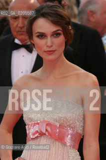 28_08_2007 - VENICE - 64TH FILM FESTIVAL - RED CARPET - THE ACTRESS KEIRA KNIGHTLEY ©Graziano Arici/Rosebud2