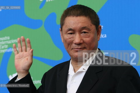 30_08_2007 - VENICE - 64TH FILM FESTIVAL - FILM KANTOKU BANZAI! GLORY OF THE FILMMAKER! - THE DIRECTOR TAKESHI KITANO. ©Graziano Arici/Rosebud2