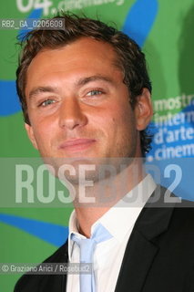 30_08_2007 - VENICE - 64TH FILM FESTIVAL - FILM FILM SLEUTH - THE ACTOR AND PRODUCER JUDE LAW  ©Graziano Arici/Rosebud2