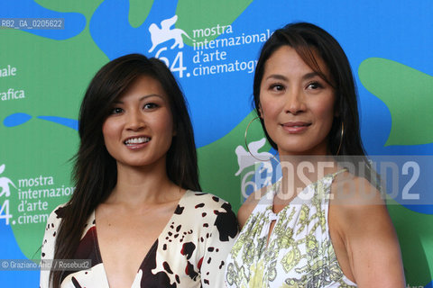 30_08_2007 - VENICE - 64TH FILM FESTIVAL - FILM FAR NORTH RIGHT TO LEFT: THE ACTRESS MICHELLE YEOH AND THE ACTRESS MICHELLE KRUSIEC ©Graziano Arici/Rosebud2