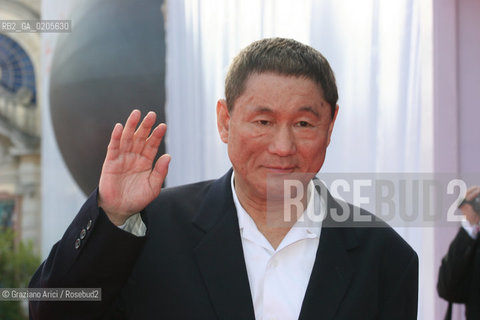 30_08_2007 - VENICE - 64TH FILM FESTIVAL - FILM KANTOKU BANZAI! GLORY OF THE FILMMAKER! - RED CARPET THE DIRECTOR TAKESHI KITANO ©Graziano Arici/Rosebud2