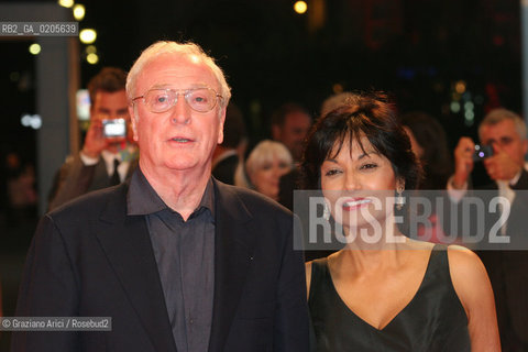 30_08_2007 - VENICE - 64TH FILM FESTIVAL - RED CARPET FILM SLEUTH THE ACTOR MICHAEL CAINE WITH HIS WIFE ©Graziano Arici/Rosebud2