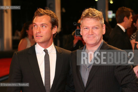 30_08_2007 - VENICE - 64TH FILM FESTIVAL - RED CARPET FILM SLEUTH THE ACTOR JUDE LAW WITH THE DIRECTOR KENNETH BRANAGH ©Graziano Arici/Rosebud2