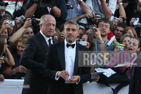 31_08_2007 - VENICE - 64TH FILM FESTIVAL - RED CARPET FILM MICHAEL CLAYTON THE ACTOR GEORGE CLOONEY . ©Graziano Arici/Rosebud2