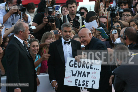 31_08_2007 - VENICE - 64TH FILM FESTIVAL - RED CARPET FILM MICHAEL CLAYTON THE ACTOR GEORGE CLOONEY . ©Graziano Arici/Rosebud2