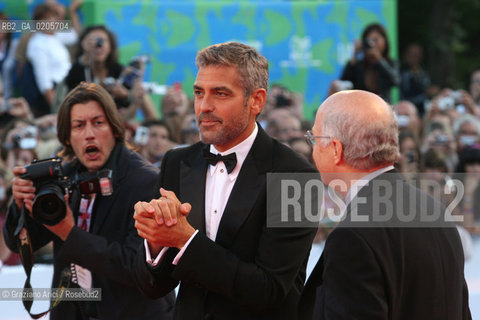 31_08_2007 - VENICE - 64TH FILM FESTIVAL - RED CARPET FILM MICHAEL CLAYTON THE ACTOR GEORGE CLOONEY . ©Graziano Arici/Rosebud2