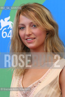 01_09_2007 - VENICE - 64TH FILM FESTIVAL - FILM LES AMOURS DASTREE ET CELADON THE ACTRESS STEPHANIE CRAYENCOUR ©Graziano Arici/Rosebud2