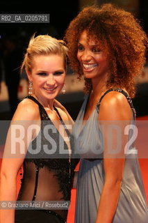 01_09_2007 - VENICE - 64TH FILM FESTIVAL - RED CARPET  FILM ITS A FREE WORLD... RIGHT TO LEFT: THE ACTRESSES JULIET ELLIS AND KIERSTON WAREING ©Graziano Arici/Rosebud2